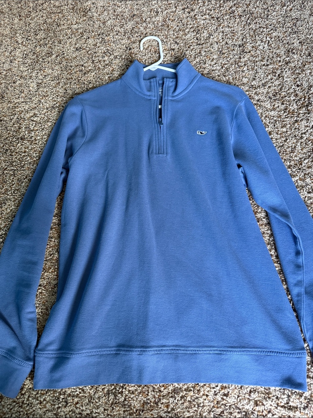 Youth Vineyard Vines Quarter-Zip Pullover Sweater - Blue
